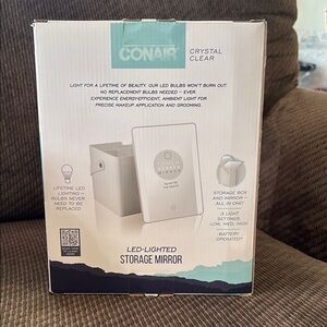Conair LED-Lighted Storage Mirror